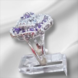 anillo dama forma de flor